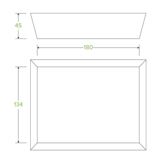 BioBoard Tray #3|Woman eating assorted pastries on a kraft BioBoard tray|Compostable BioBoard Tray #3 Line Drawing