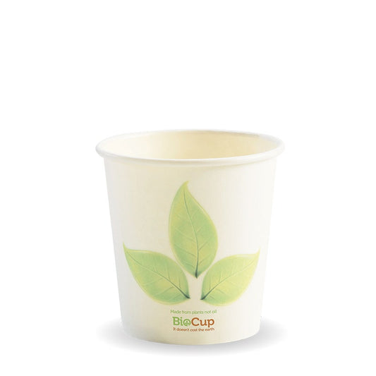 4oz Leaf BioCup|4oz Leaf BioCup Line Drawing
