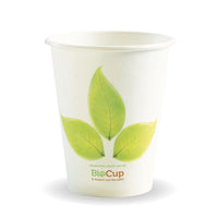 8oz Leaf BioCup|8oz Leaf BioCup Line Drawing