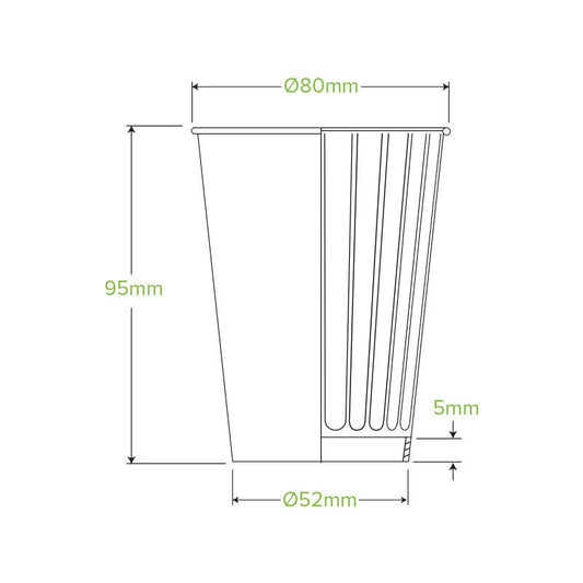 8oz Art Series Double Wall BioCup group of three with assorted designs|8oz double wall art series cups line drawing