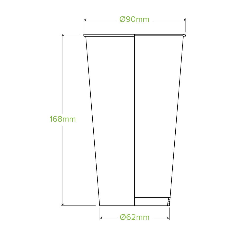 |paper cold cups with leaf print design in pink, green and yellow colors covered with PLA clear lid and paper straws