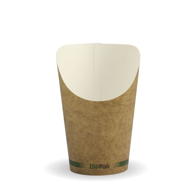 12oz Kraft Chip BioCup|12oz Kraft Chip BioCup Line Drawing