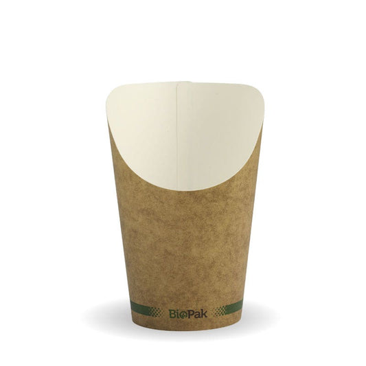 12oz Kraft Chip BioCup|12oz Kraft Chip BioCup Line Drawing