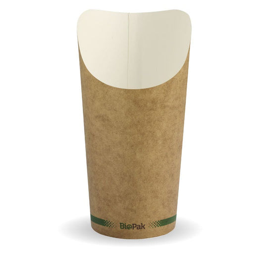 32oz Kraft Chip BioCup|32oz Kraft Chip BioCup Line Drawing