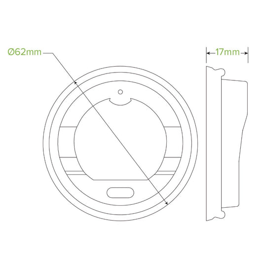 Takeaway coffee lid|63mm PS White No Hole 4oz Lid|63mm PS White No Hole 4oz Lid|Takeaway coffee lid on art series cup