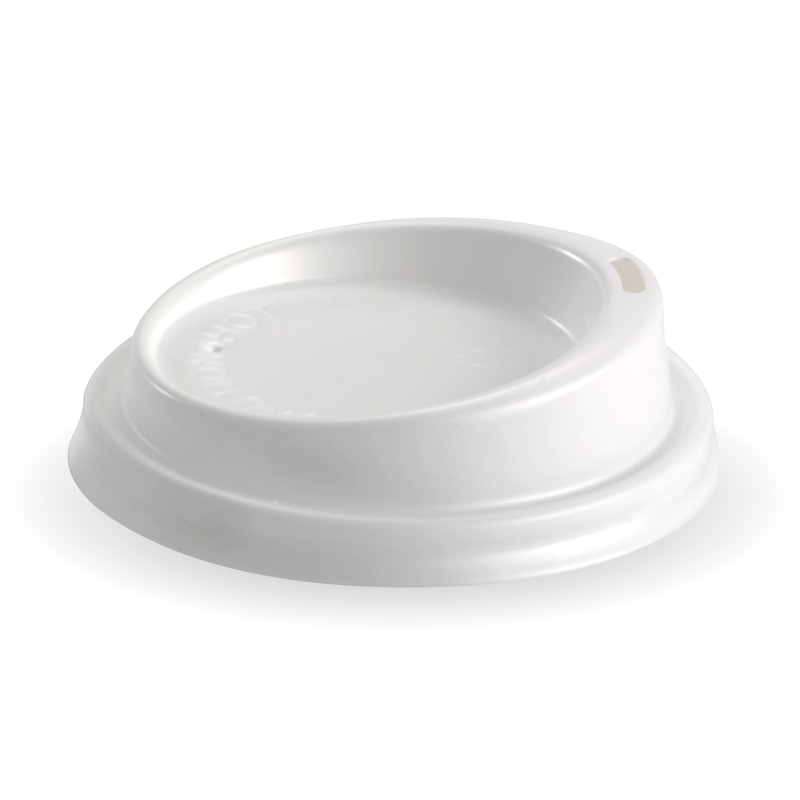 6|6,- 12oz (80mm DIA) PS White Small Lid Line Drawing