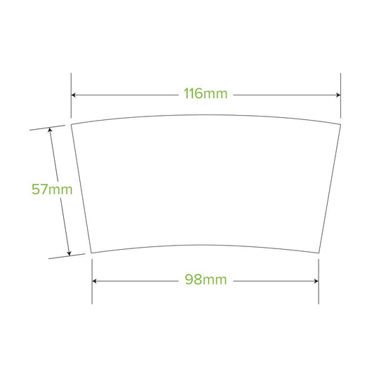 8oz (80mm) Paper Cup Sleeve