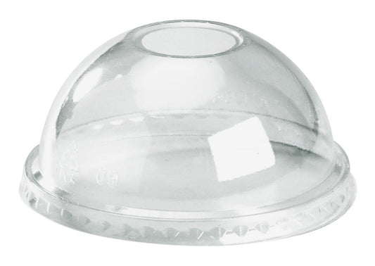 |300-700ml Clear Dome 22mm Hole Lid|300-700ml Clear Dome 22mm Hole Lid Line Drawing