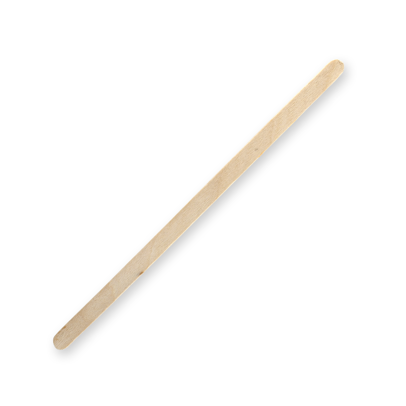 14cm Wood Stirrer|14cm Wood Stirrer Line Drawing