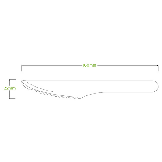 16cm Unbranded Wood Knife|16cm Unbranded Wood Knife Line Drawing