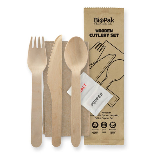 16cm wooden cutlery set salt pepper|16cm wooden cutlery set salt pepper