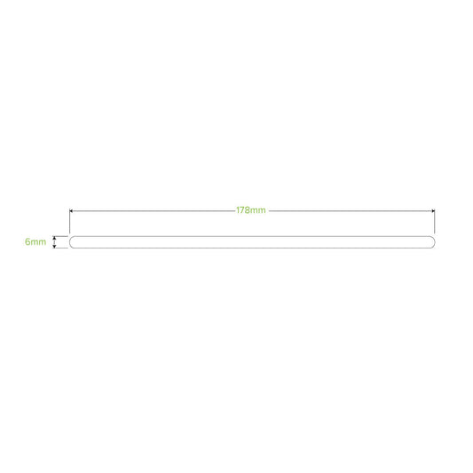 178mm Wood Stirrer Line Drawing|18cm Wood Stirrer
