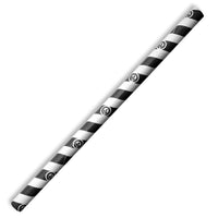 10mm Jumbo Black Stripe BioStraw|10mm Jumbo Black Stripe BioStraw Line Drawing