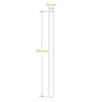 10mm Jumbo Red Stripe BioStraw|10mm Jumbo Red Stripe BioStraw Line Drawing