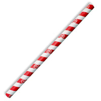 10mm Jumbo Red Stripe BioStraw|10mm Jumbo Red Stripe BioStraw Line Drawing