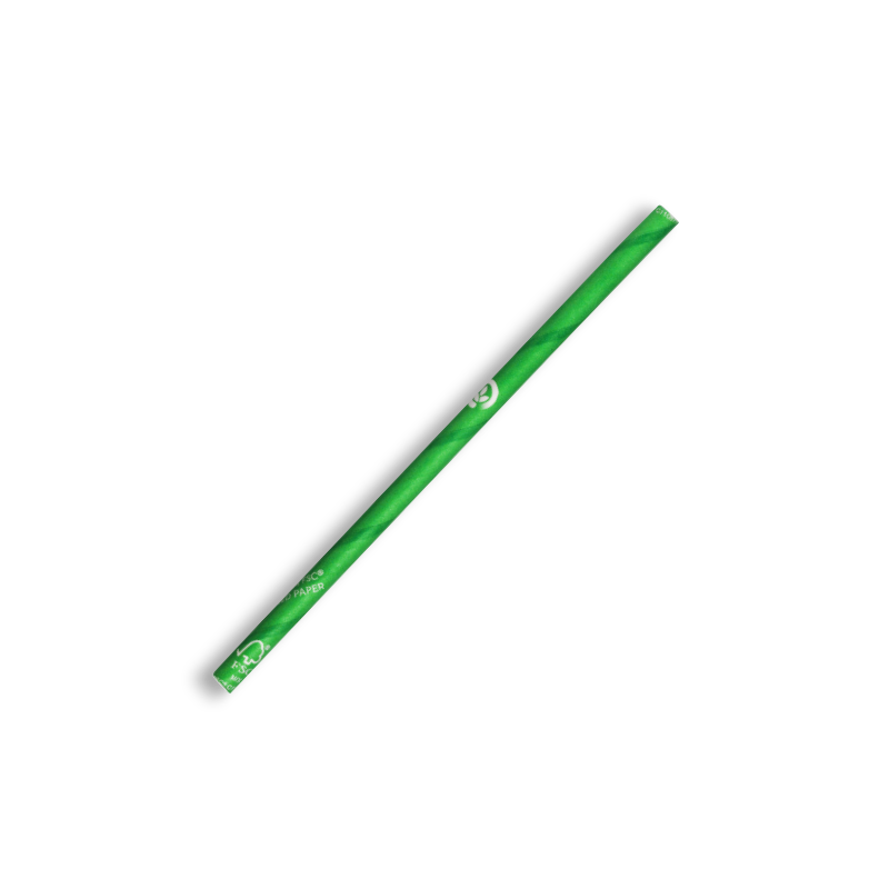 Compostable Cocktail Green BioStraw|Compostable Cocktail Green BioStraw Line Drawing