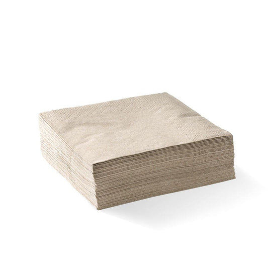 2 Ply Natural Corner Embossed Cocktail BioNapkin|2 Ply Natural Corner Embossed Cocktail BioNapkin Line Drawing