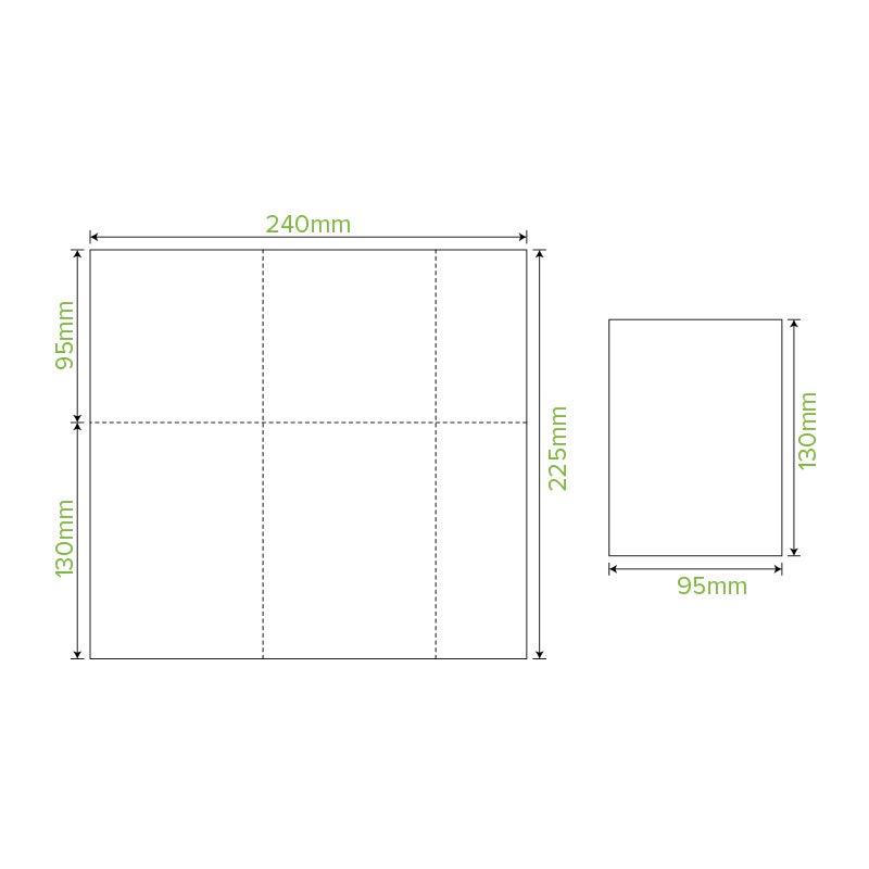 D-Fold Compact 1 Ply White Dispenser BioNapkin