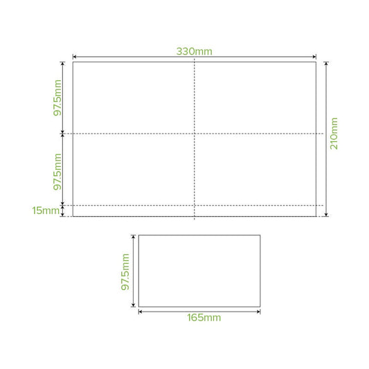 Single Saver 1-Ply Natural BioDispenser Napkin|Single Saver 1-Ply Natural BioDispenser Napkin Line Drawing