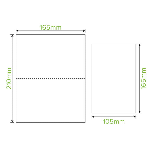 Single Saver 2-Ply Quilted Natural BioDispenser Napkin|Single Saver 2-Ply Quilted Natural BioDispenser Napkin Line Drawing