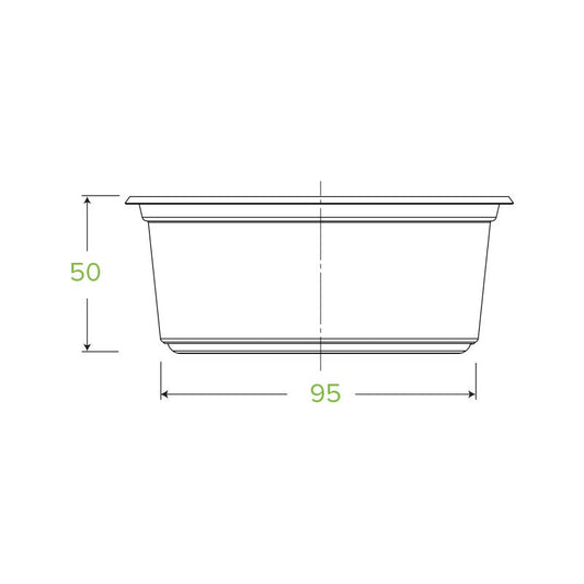 360ml Clear BioBowl|360ml Clear BioBowl Line Drawing Top View |360ml Clear BioBowl overflowing with acai and fresh fruits|360ml Clear BioBowl Line Drawing
