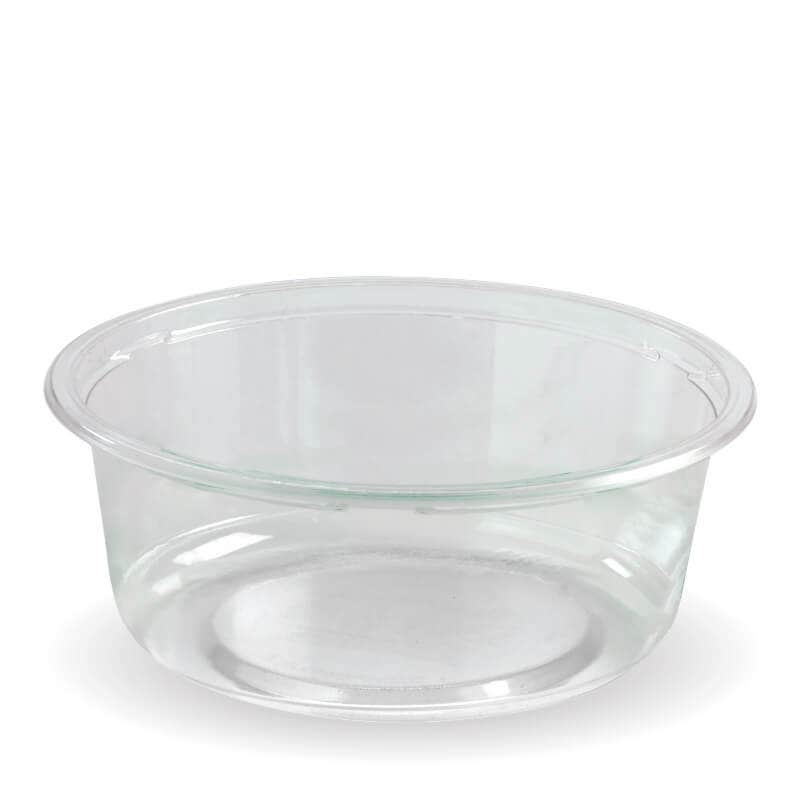 600ml Wide Unbranded Clear BioBowl|600ml Wide Unbranded BioBowl Line Drawing|143mm Wide Unbranded BioBowl Line Drawing Top diameter
