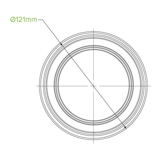 700ml Clear BioBowl|700ml Clear BioBowl Line Drawing