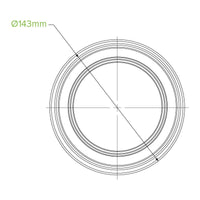 700ml Clear Wide BioBowl|700ml Clear Wide BioBowl Line Drawing