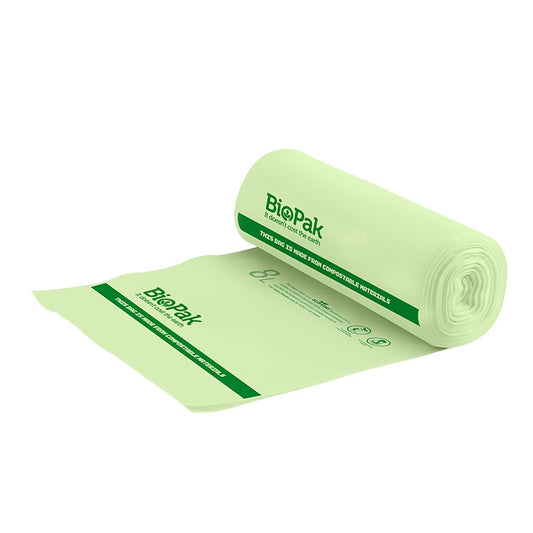 |8L Bioplastic Bin Liner Line Drawing