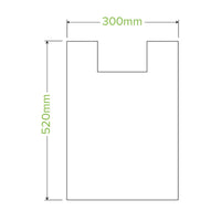 |20L Bioplastic Checkout Bag Line Drawing