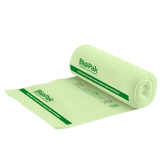 |30L Bioplastic Bin Liner Line Drawing