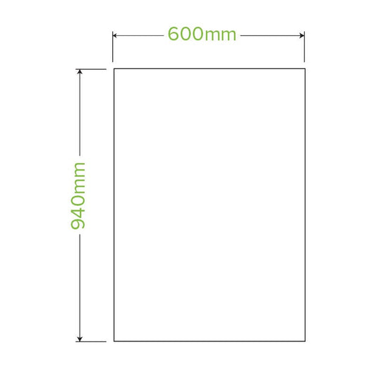50L Bioplastic Bin Liner |50L Bioplastic Bin Liner Line Drawing
