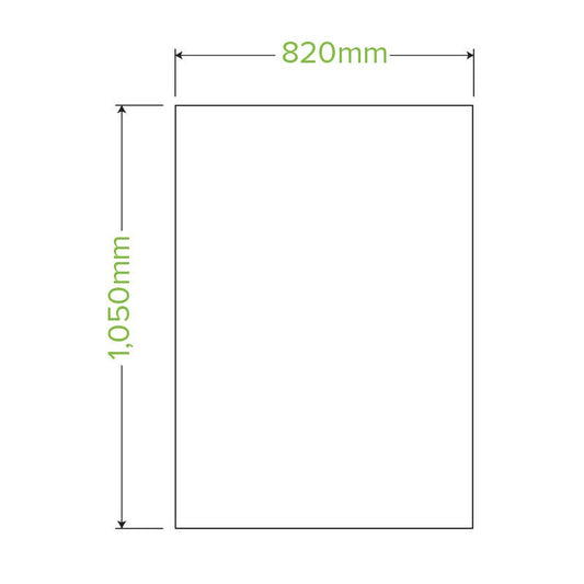 |80L Bioplastic Bin Liner Line Drawing