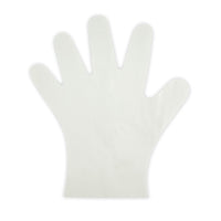 large compostable gloves|compostable gloves line drawing|hand holding a pack of food-safe BioPak compostable gloves