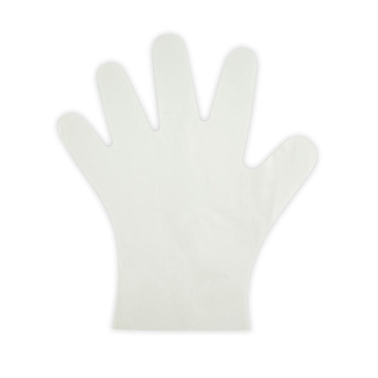 BioPak compostable gloves|Compostable gloves line drawing|hand wearing BioPak compostable food handling gloves while holding BioCane takeaway bowl