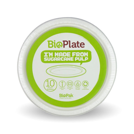 10 Pack - 31cm / 12" White BioPlates