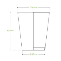 12oz Cold Paper BioCup 25pk |12oz Cold Paper BioCup 25pk line drawing