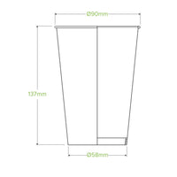16oz Cold Paper BioCup 25pk|16oz Cold Paper BioCup 25pk line drawing
