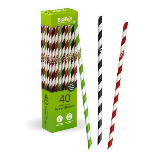 6mm Regular Mixed Colour BioStraw|6mm Regular Mixed Colour BioStraw