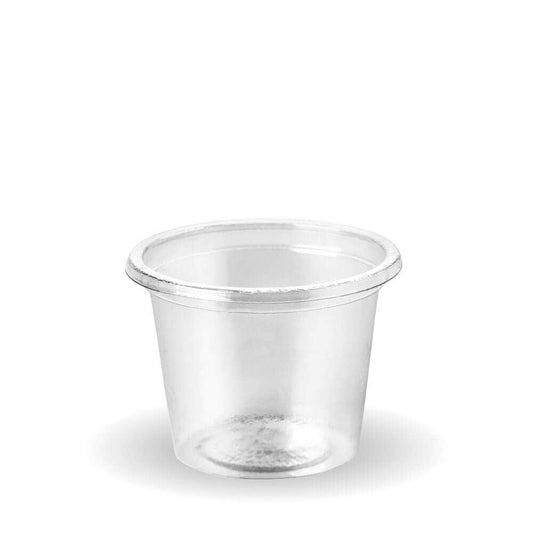 30ml Clear PLA Sauce BioCup|30ml Clear PLA Sauce BioCup with lid